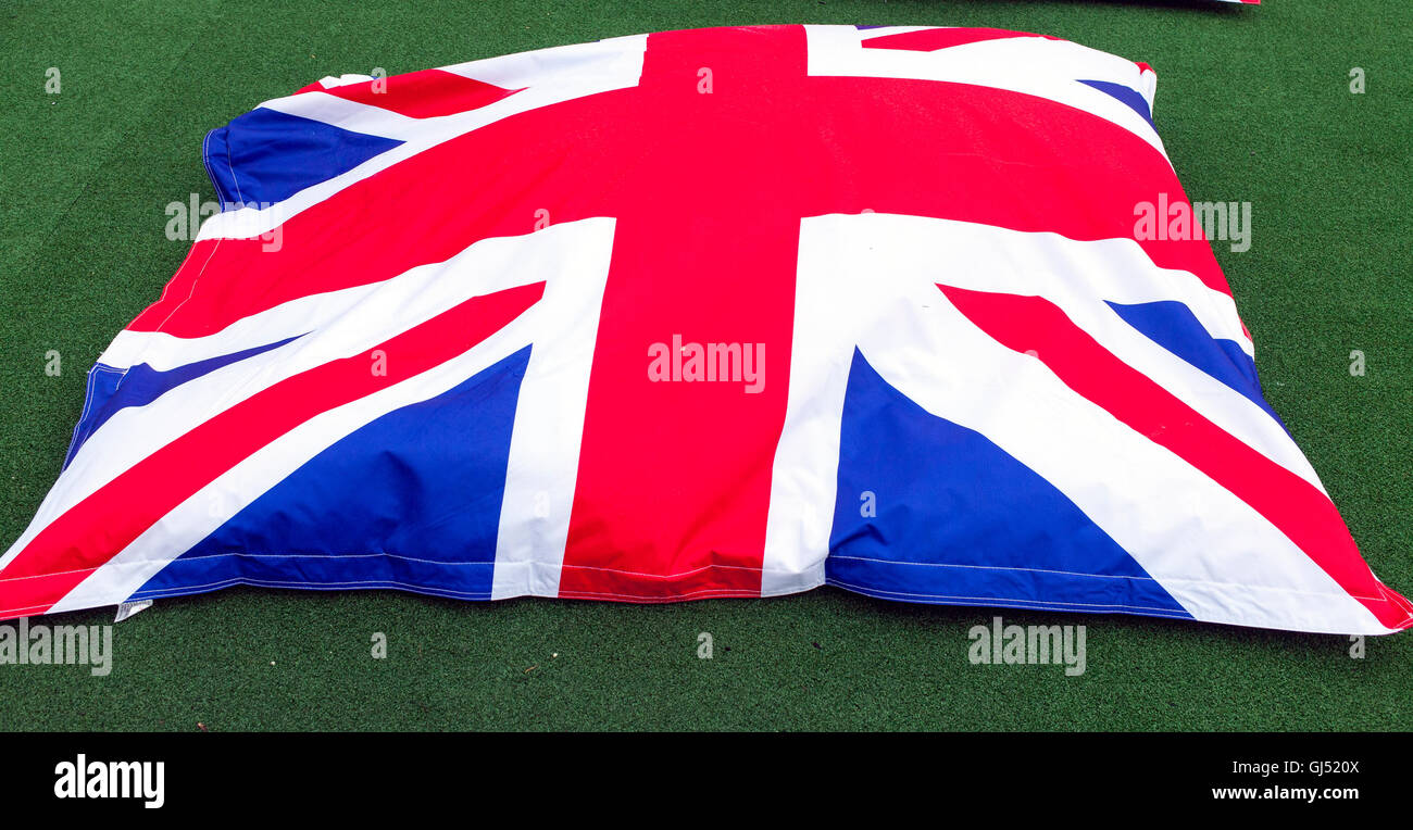 Pouf union jack Banque de photographies et d’images à haute résolution
