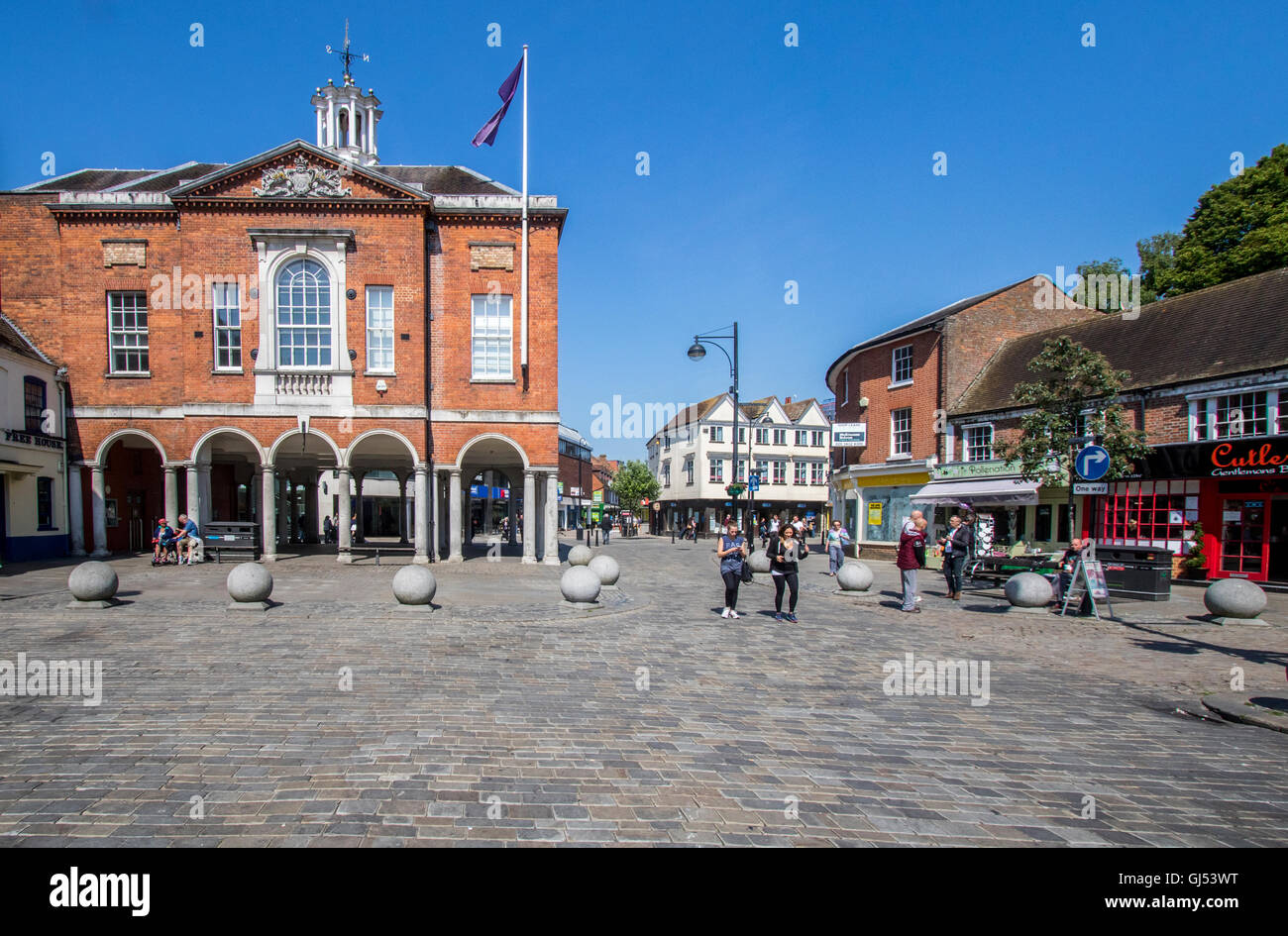 Le centre-ville de High Wycombe Buckinghamshire, industrielle et du marché la ville, après la fabrication de la dentelle papier lin.et les meubles en Angleterre Banque D'Images