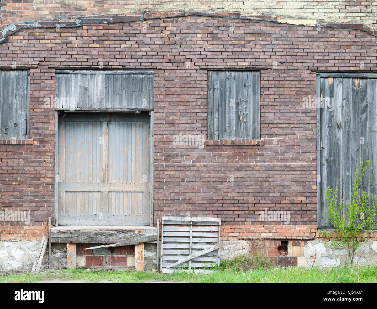 Ancienne buiilding délabrés. Chariton, IA Banque D'Images