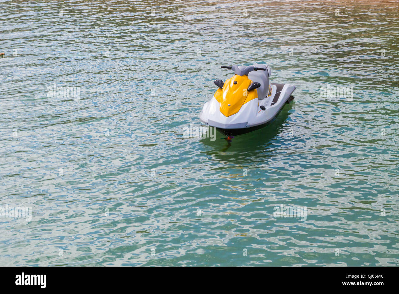 Attractions aquatiques les motos de la mer Banque D'Images