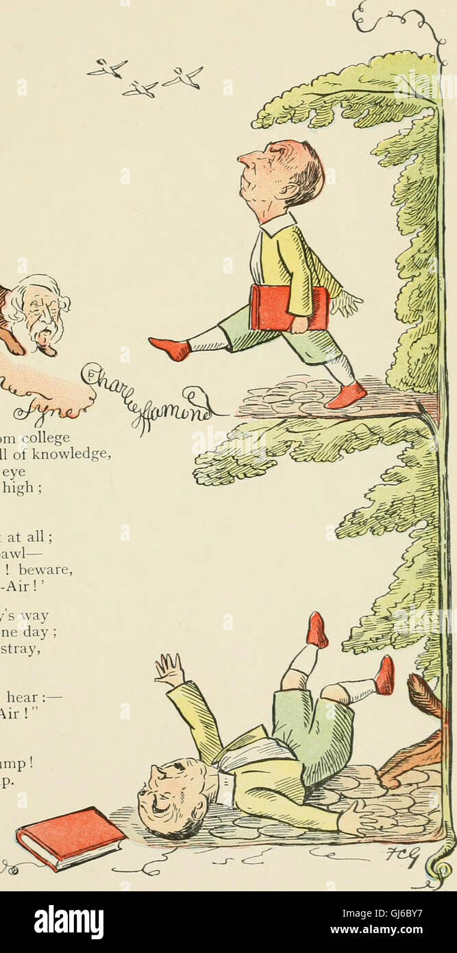 'The Political Struwwelpeter' (1899) est une œuvre satirique qui utilise le style du célèbre livre allemand pour enfants 'Struwwelpeter' pour critiquer les figures politiques et les questions de l'époque. Il présente des leçons politiques à travers l'humour sombre et l'illustration. Banque D'Images