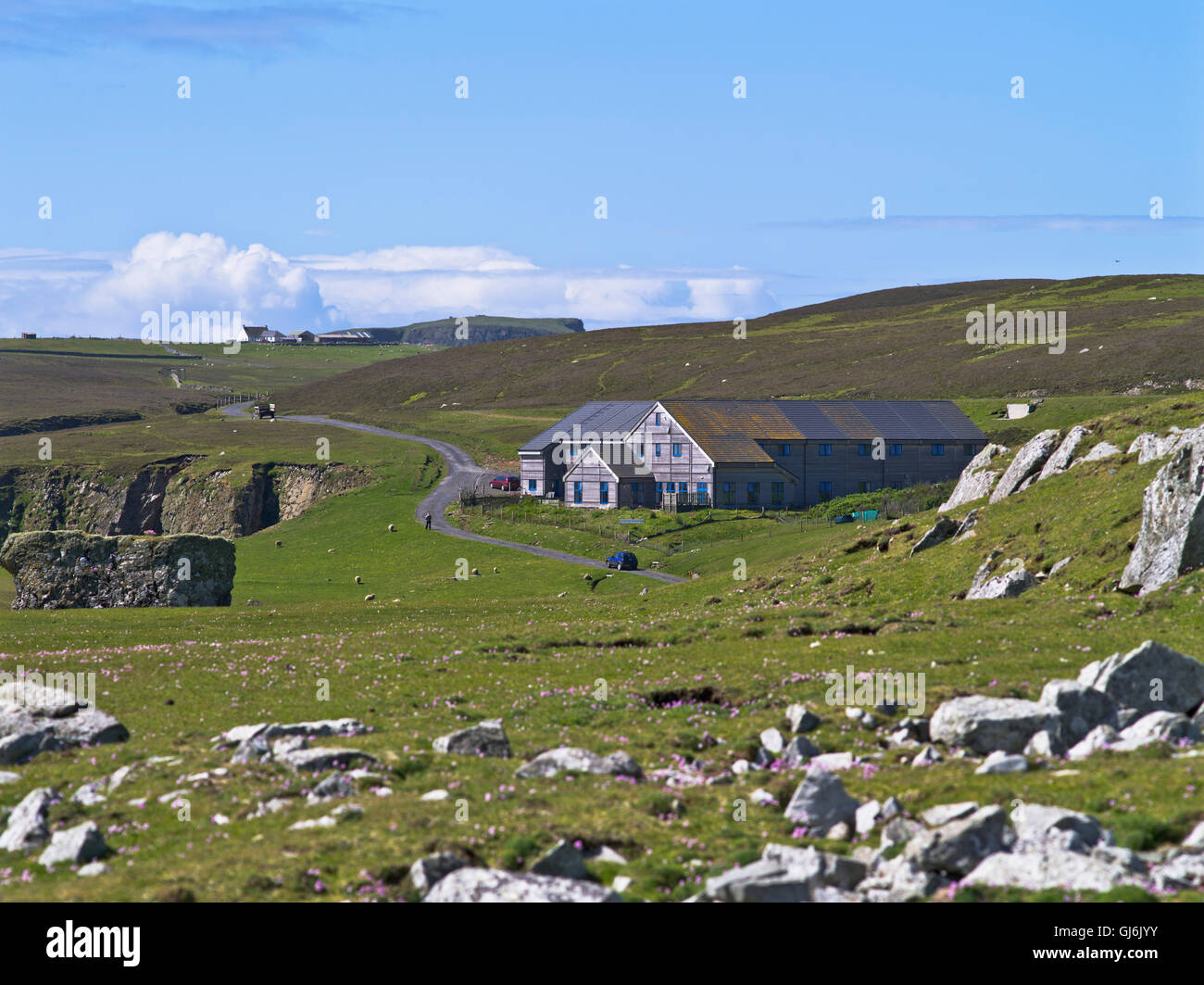Dh FAIR ISLE SHETLAND Bird Observatory Banque D'Images
