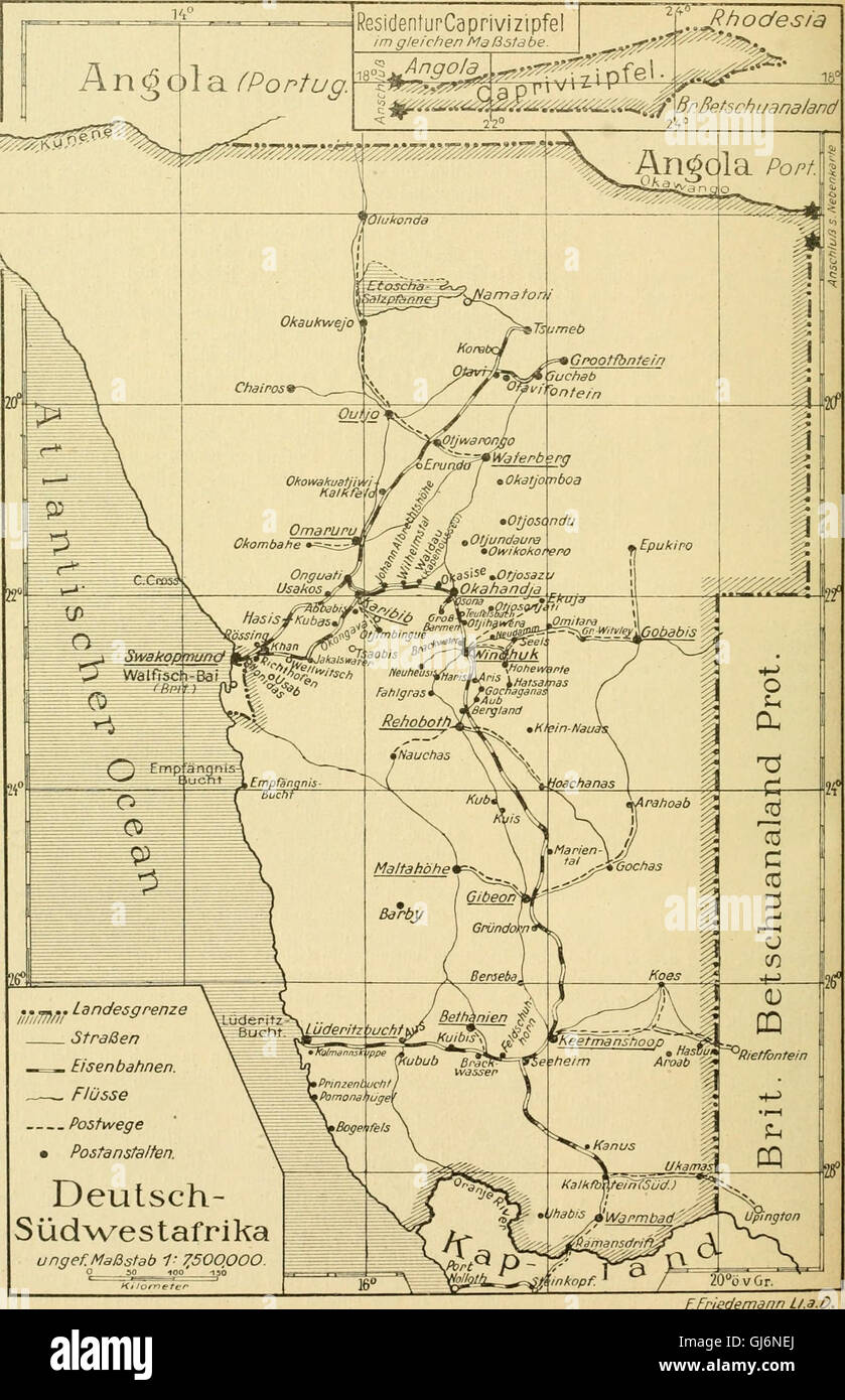 Die postwertzeichen postanstalten entwertungen und der deutschen schutzgebieten in den und im auslande (1921) Banque D'Images