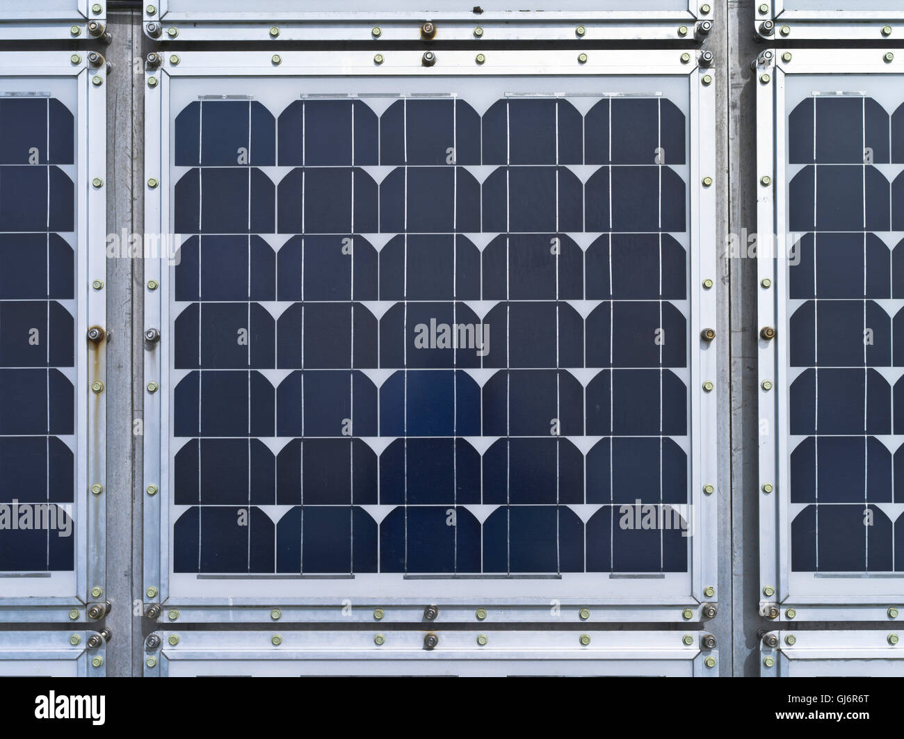 dh Solar panel ENERGY UK Electricité pour Fair Isle phare cellule photovoltaïque système PV cellules de réseau fermer des panneaux Banque D'Images