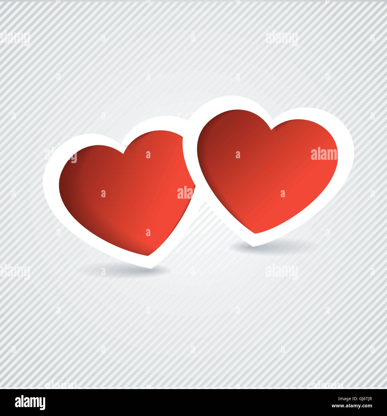 Carte de vacances. Coeur de Saint Valentin papier. Regardez dans mon portefeuille pour trouver plus d'images de la même série Illustration de Vecteur