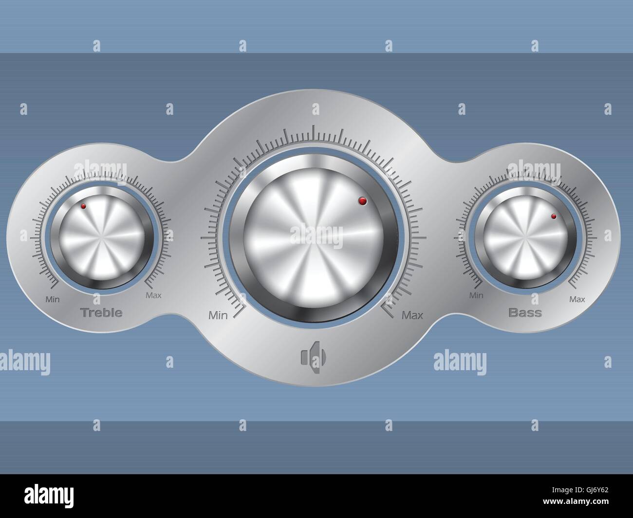 Audio Control deck Illustration de Vecteur