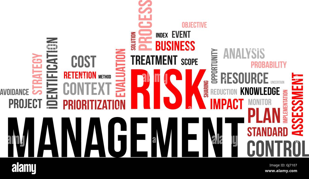 Nuage de mots - gestion des risques Image Vectorielle Stock - Alamy