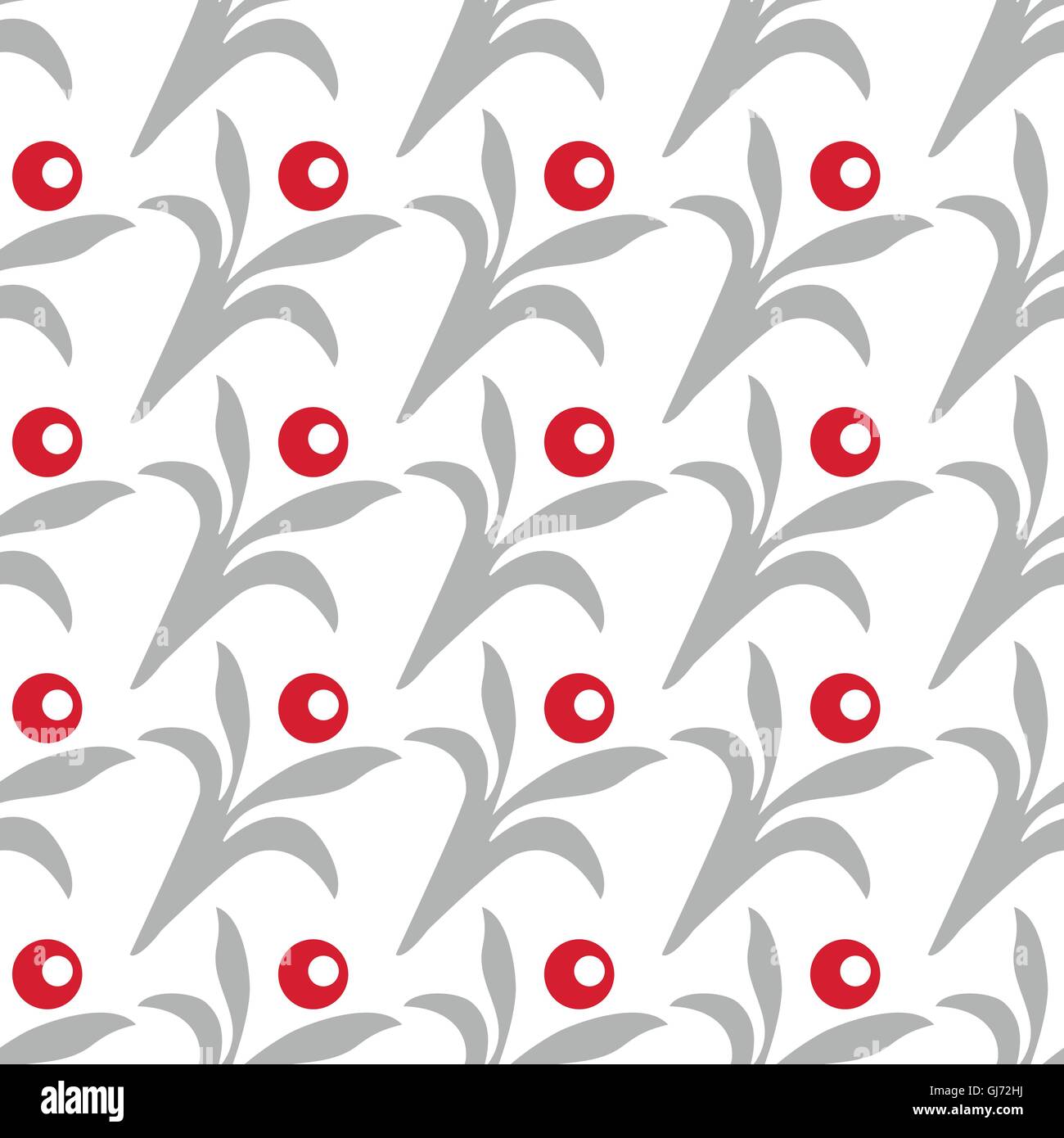 Gris transparent avec motif feuilles et fruits verts. Illustration de Vecteur