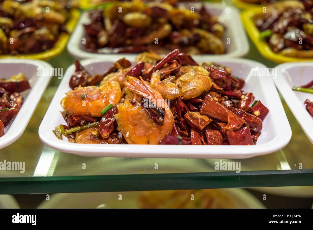 Cuisine de cantine chinoise Banque D'Images