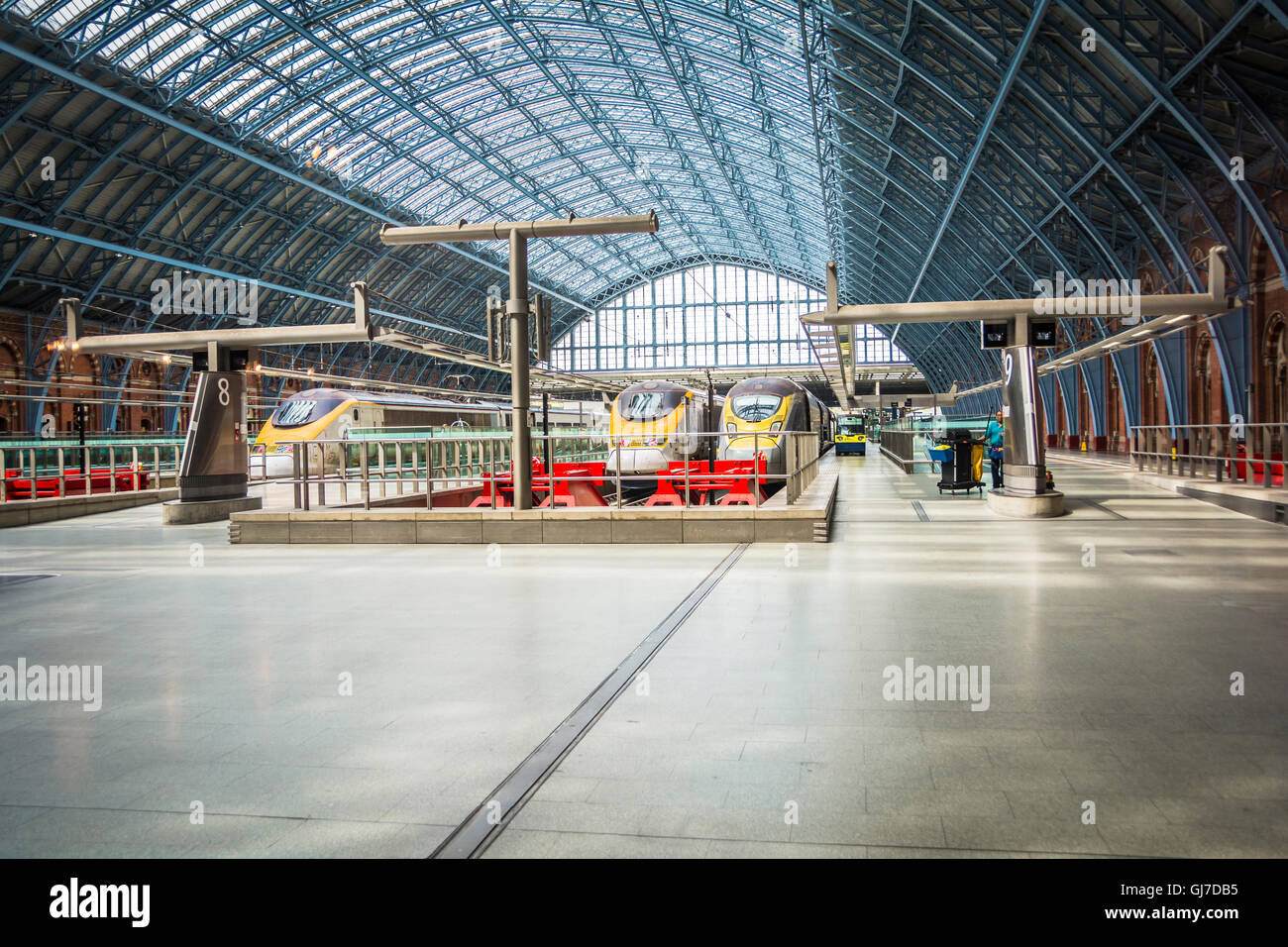 St Pancras International, Londres, Angleterre, Royaume-Uni, Europe Banque D'Images