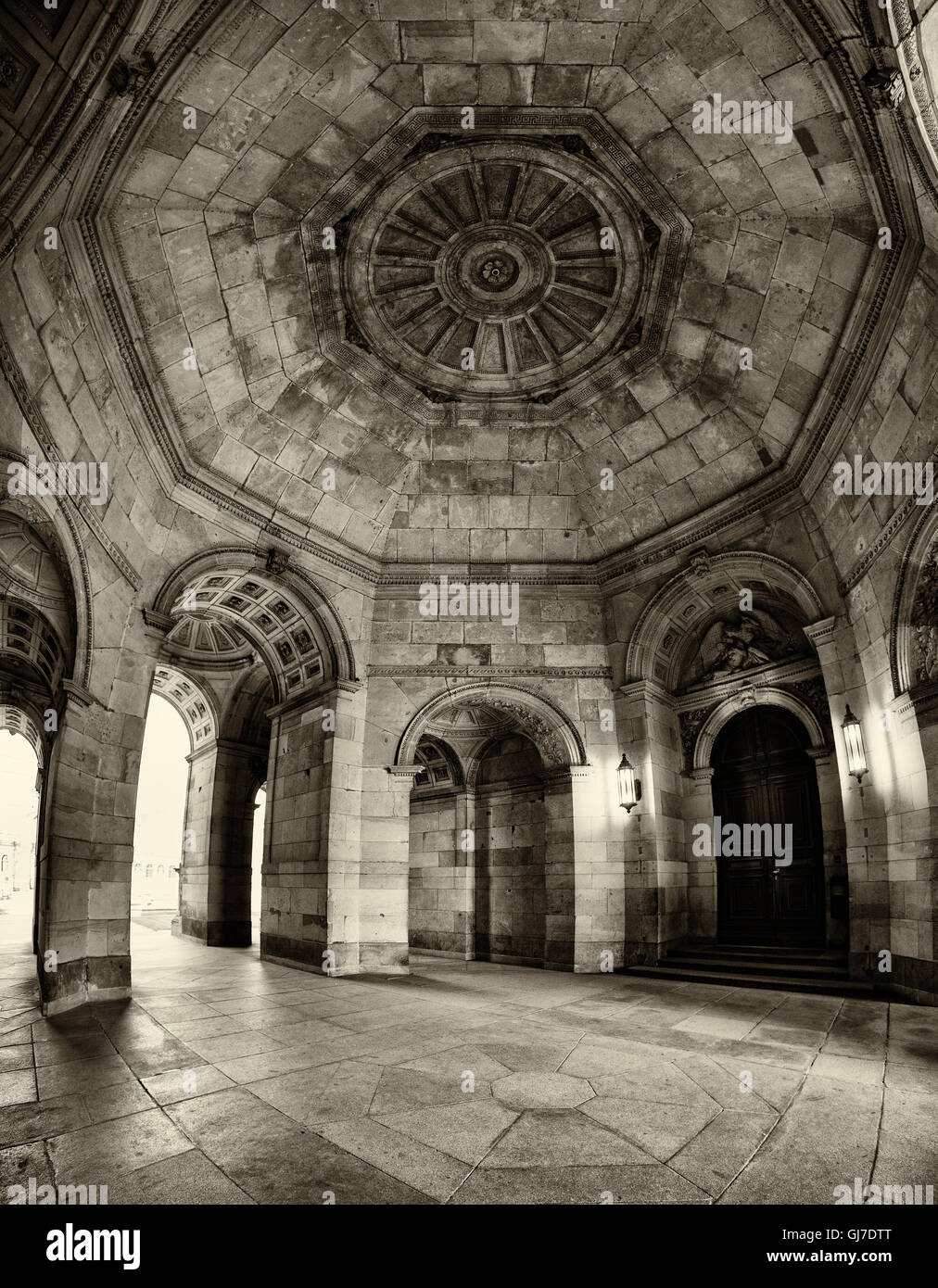 Intérieur de l'ancien château Banque D'Images