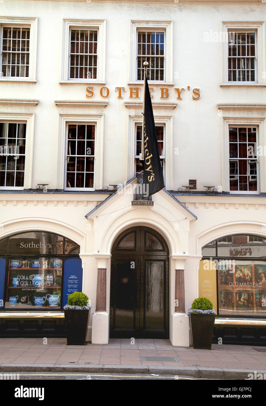 Maison de vente aux enchères Sotheby's à Londres Banque D'Images