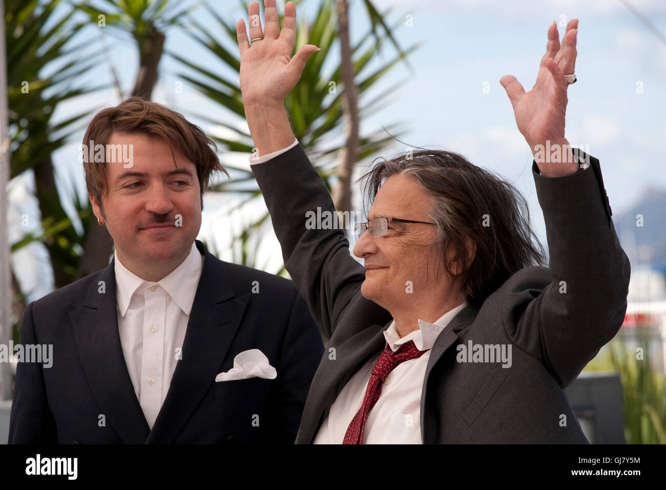 Réalisateur Albert Serra et l'Acteur Jean-Pierre Leaud au La Mort de Louis  XIV appel photo film à la 69ème Cannes 2016 Photo Stock - Alamy