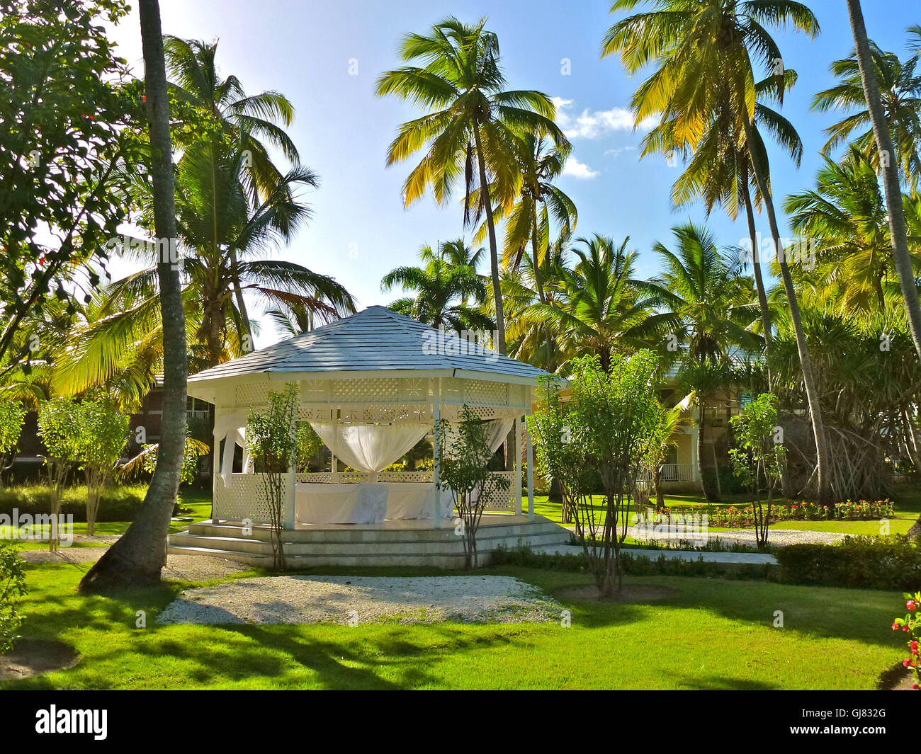 La République dominicaine, pavillon de mariage, l'Hôtel Palladium, les Caraïbes, Playa Bavaro, Punta Cana Banque D'Images