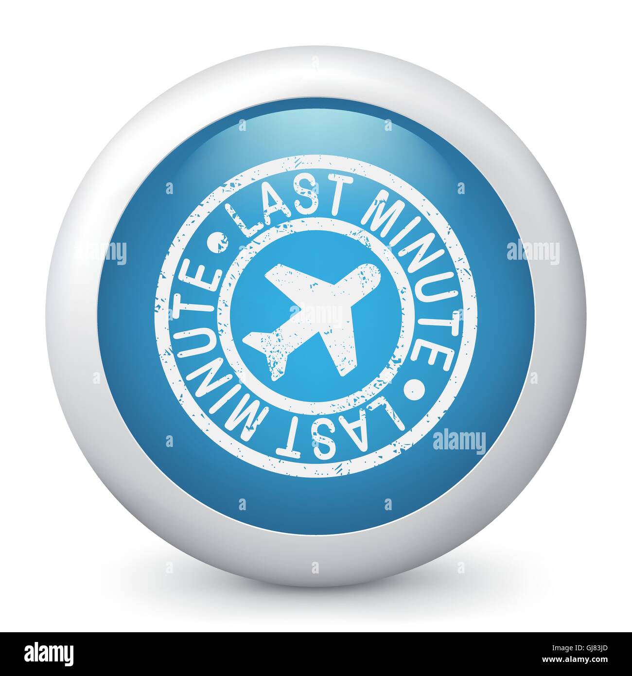 L'icône de la compagnie aérienne de dernière minute Illustration de Vecteur