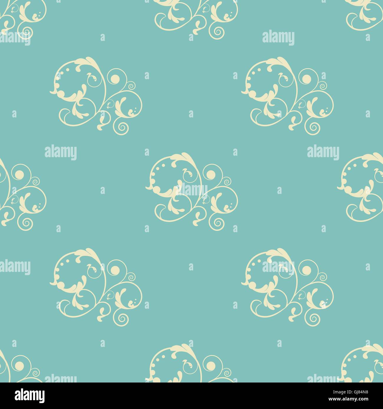 Tapis damassé Seamless pattern. Vintage vector illustration Imprimer Illustration de Vecteur