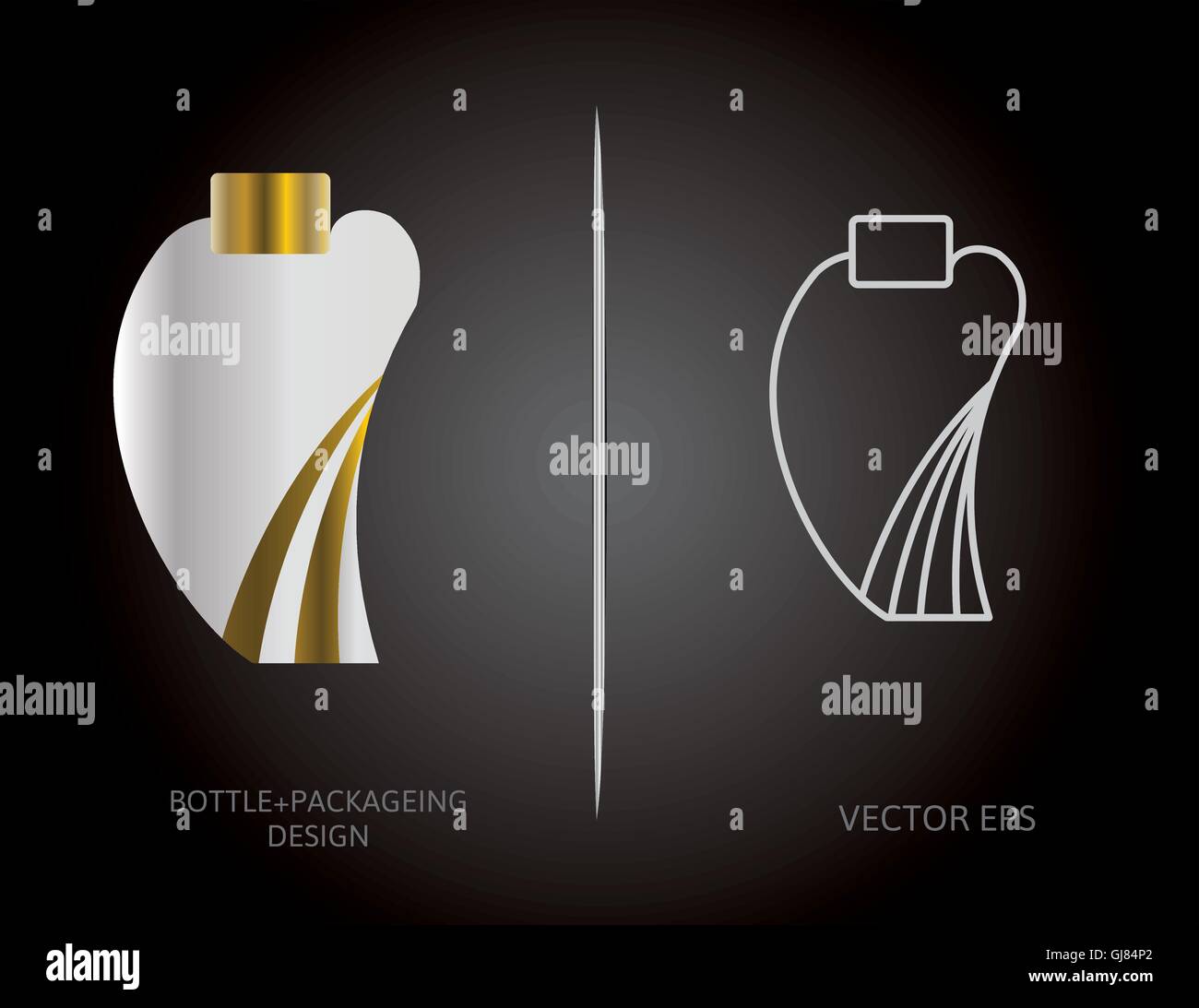 Bouteilles de parfum Illustration de Vecteur