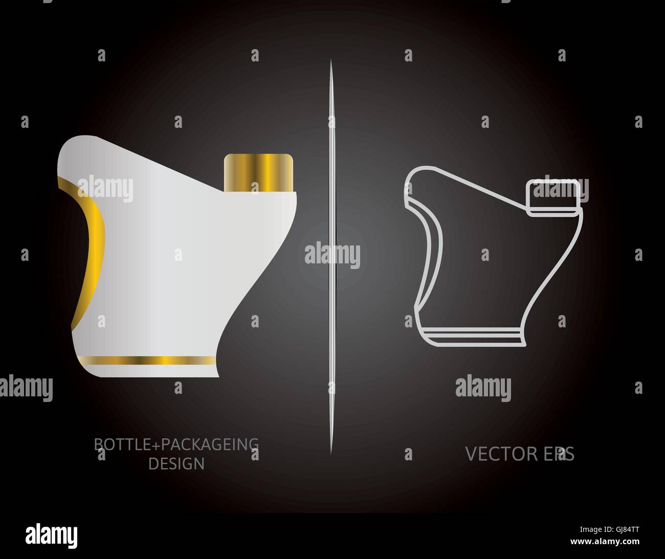 Bouteilles de parfum Illustration de Vecteur