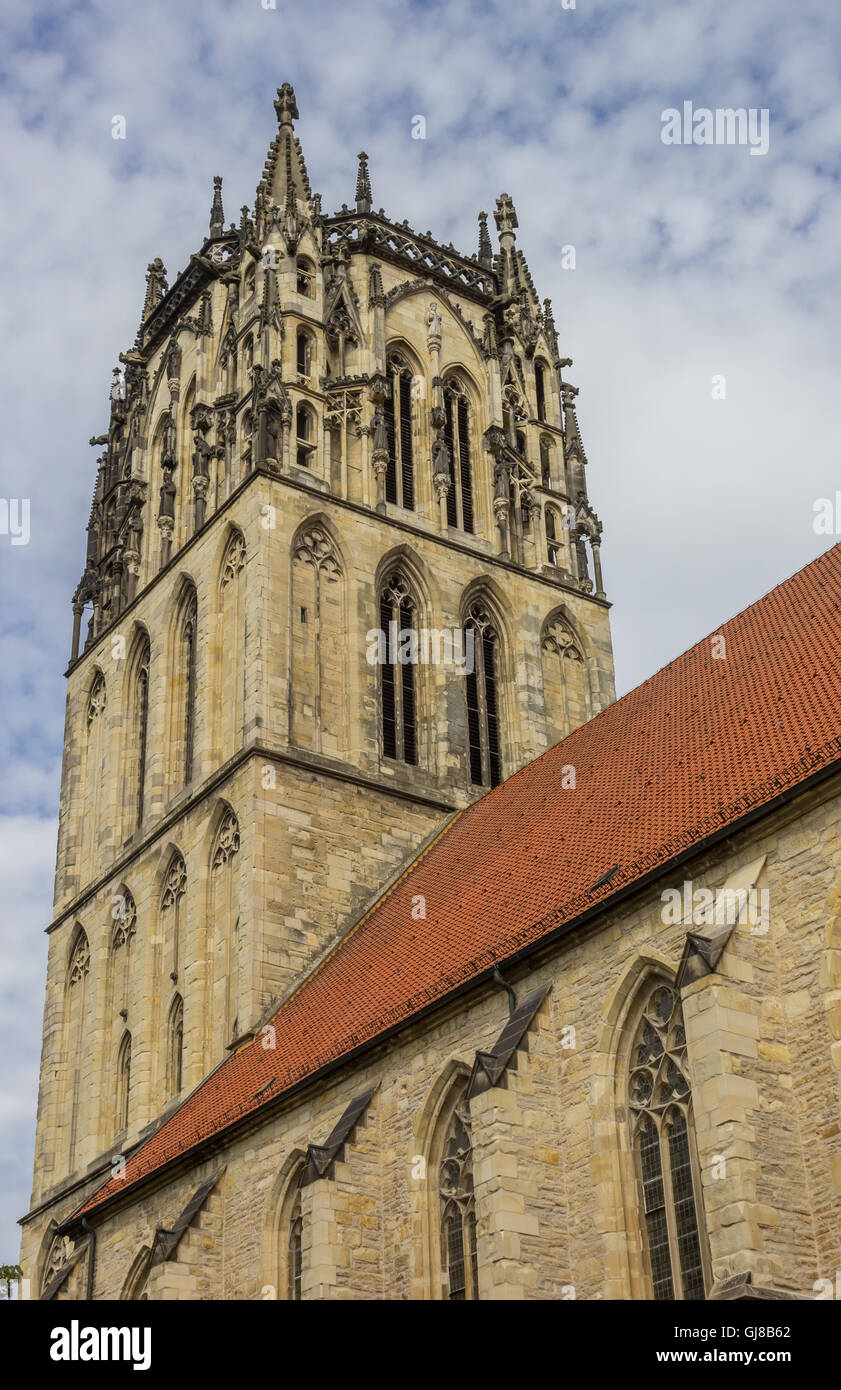 Tour de l'église Liebfrauenkirche à Munster, Allemagne Banque D'Images
