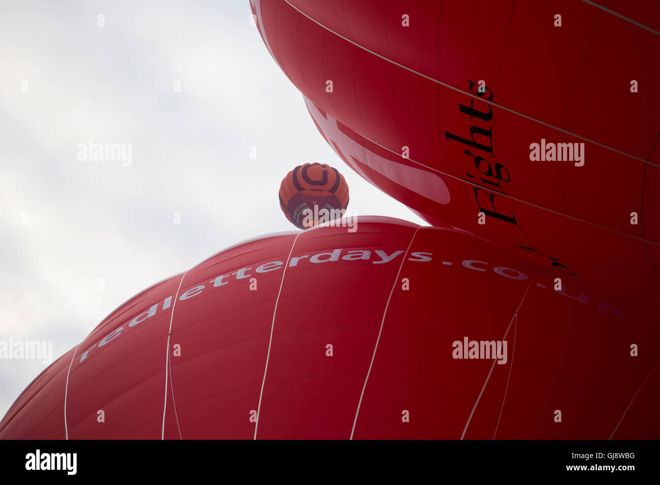 Bristol, Royaume-Uni. 14Th Aug 2016. Red Letter Days de ballons à la Bristol International Balloon Fiesta Crédit : Keith Larby/Alamy Live News Banque D'Images