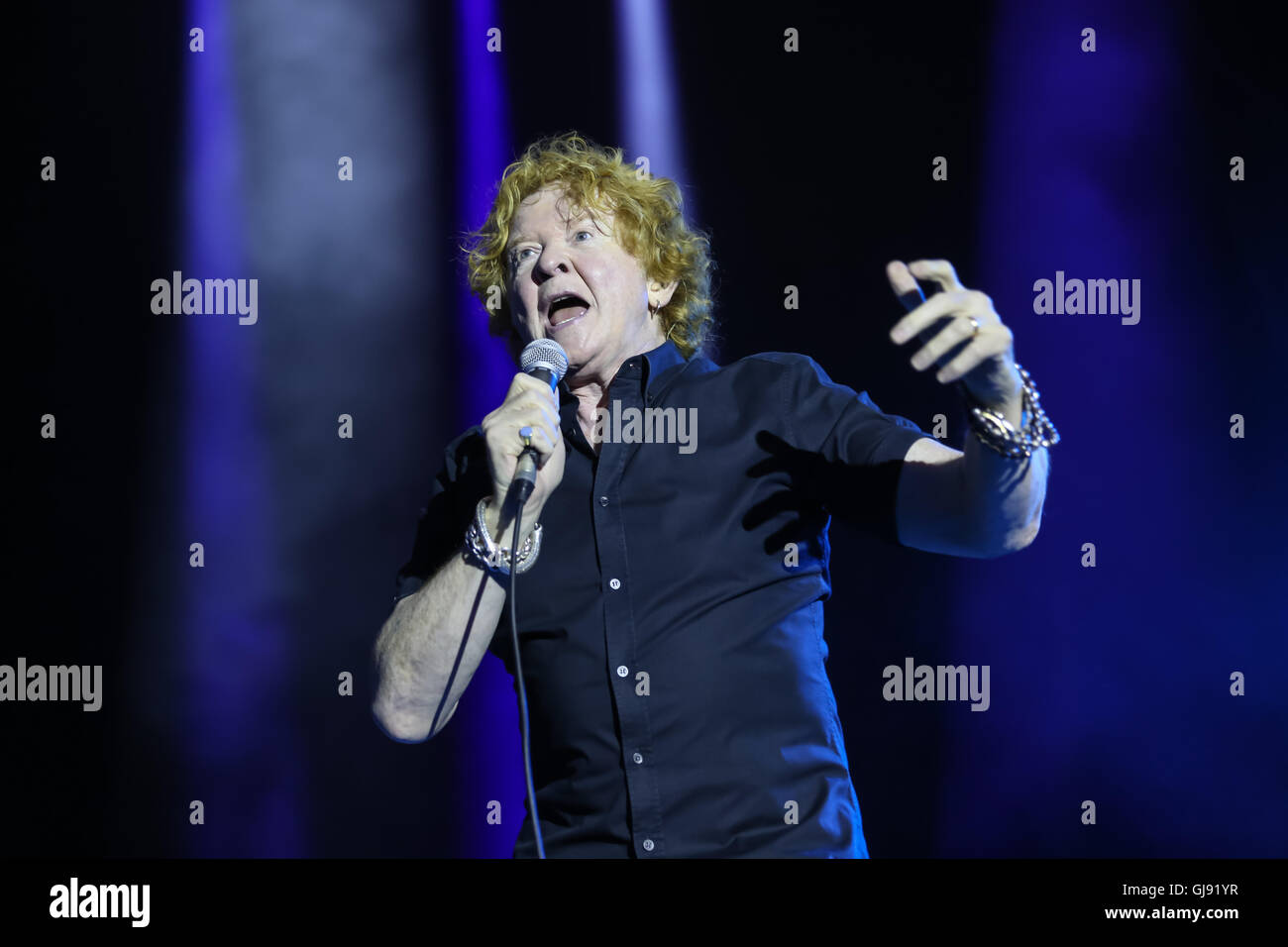 Betley, Cheshire, Royaume-Uni. 14Th Aug 2016. Simply Red en concert à Betley Court Farm dans le cadre de l'Betley Concerts. Crédit : Simon Newbury/Alamy Live News Banque D'Images