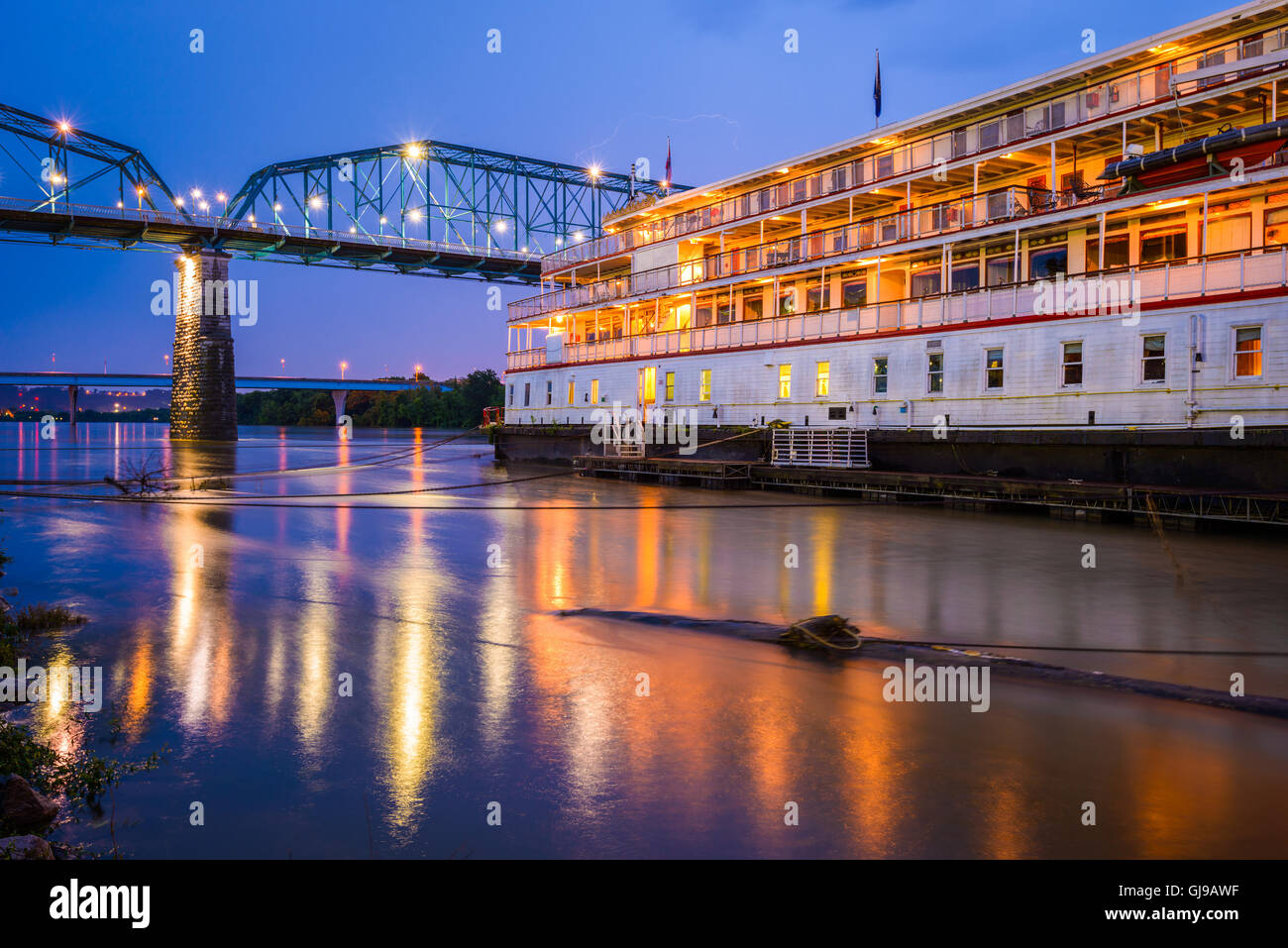 Chattanooga, Tennessee, USA riverfront. Banque D'Images