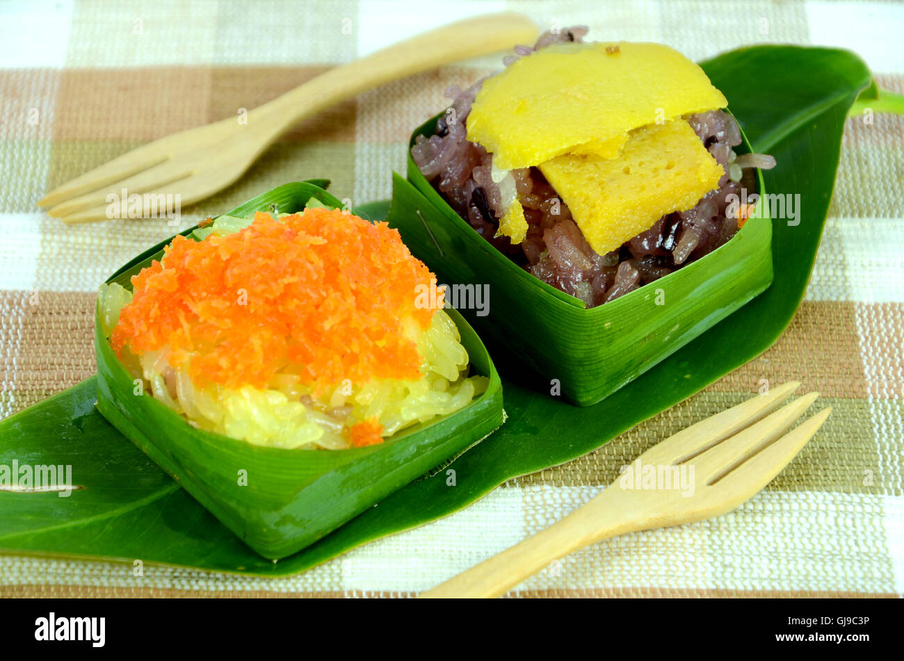 Variété de Dessert Thaï. Banque D'Images