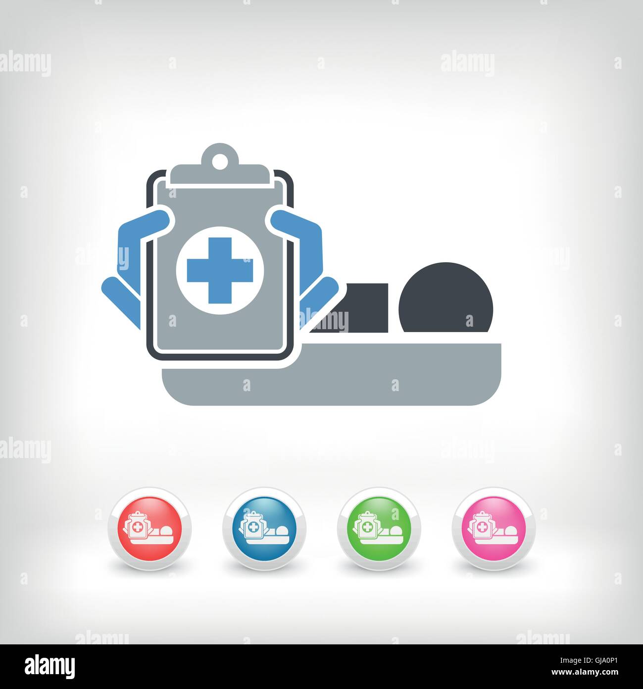 Chambre d’hôpital Illustration de Vecteur