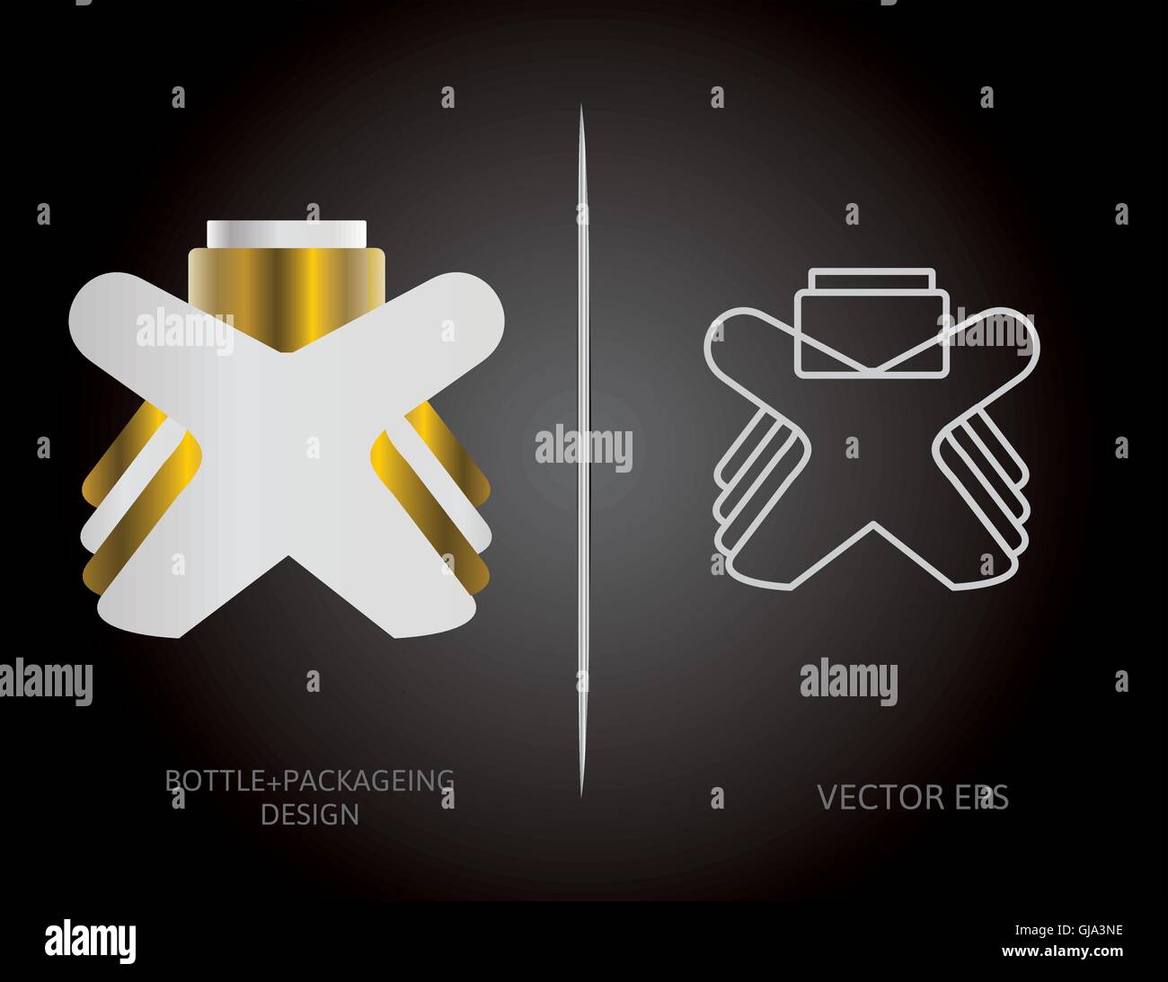 Bouteilles de parfum Illustration de Vecteur