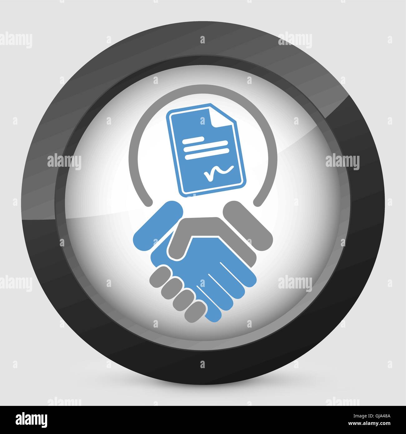 Acceptez les termes et conditions Illustration de Vecteur