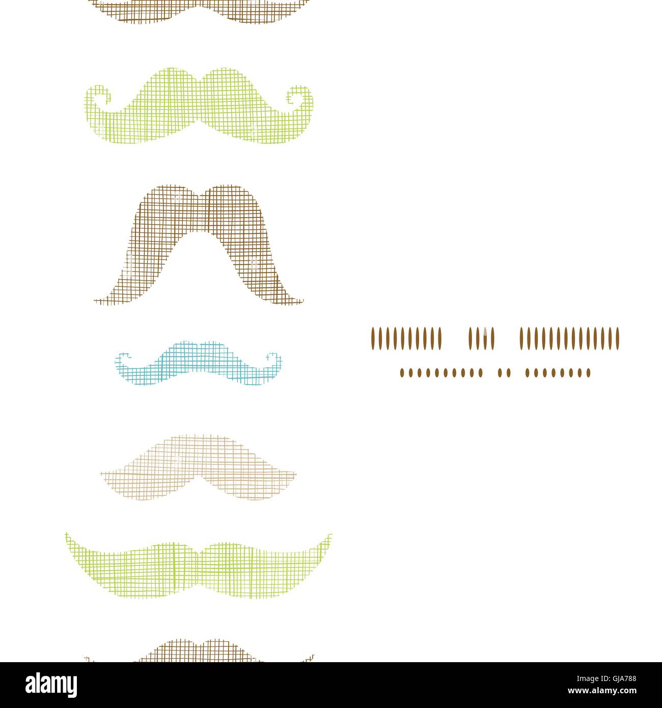 Fun ossature moustaches cadre vertical de fond transparent Illustration de Vecteur