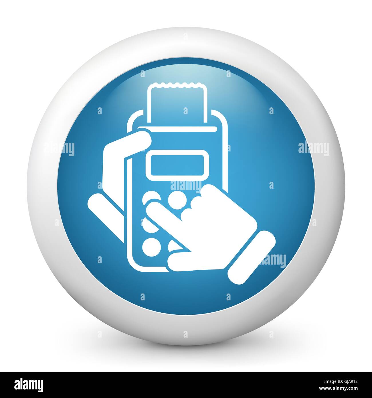 Icône de la calculatrice Illustration de Vecteur