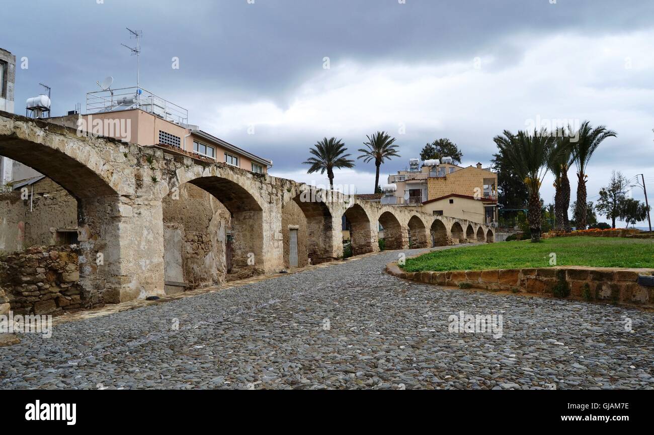 Architecture : Vestiges de l'Aqueduc de Nicosie Chypre Famagusta Gate Banque D'Images