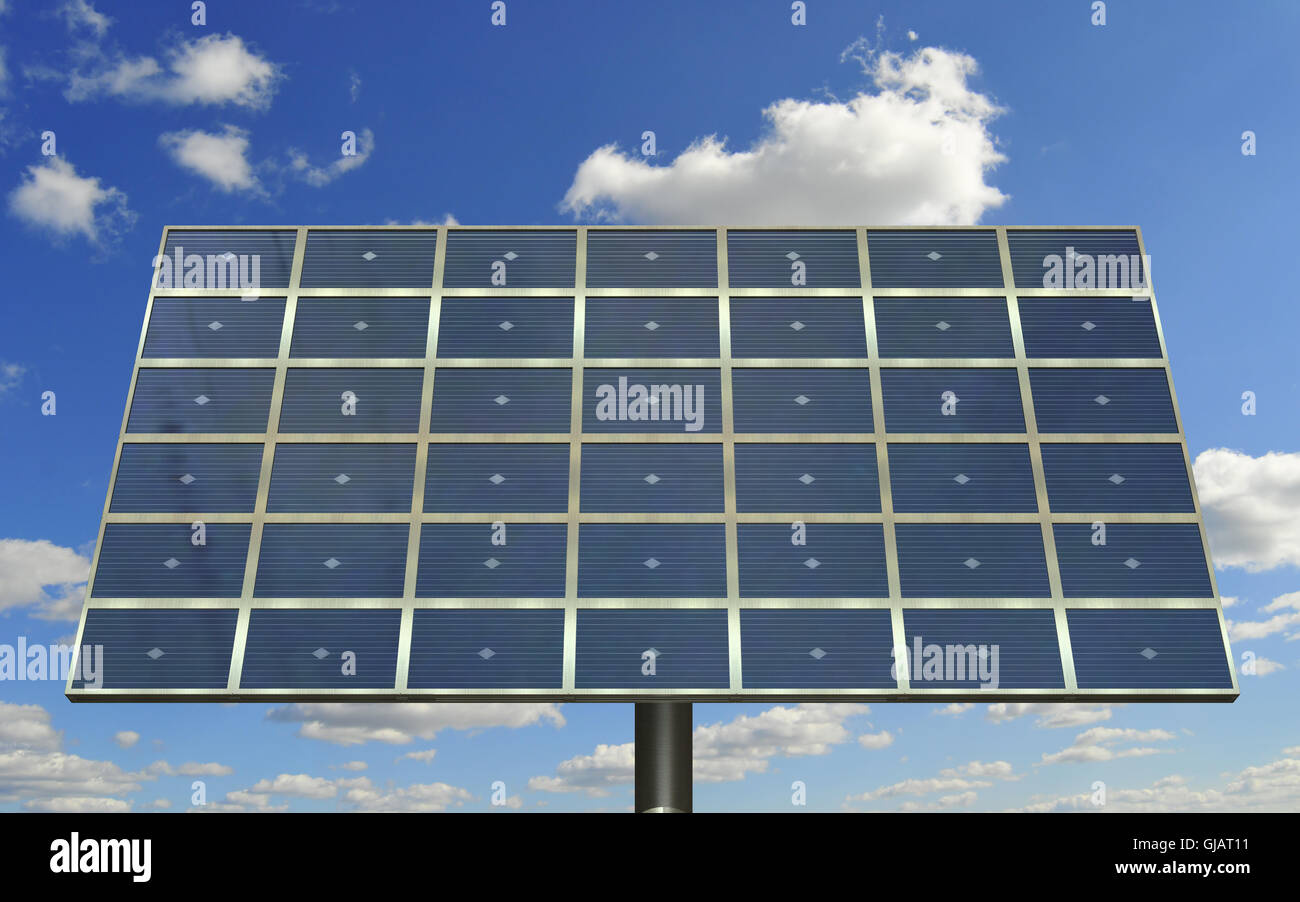 Panneau de cellules solaires Banque D'Images