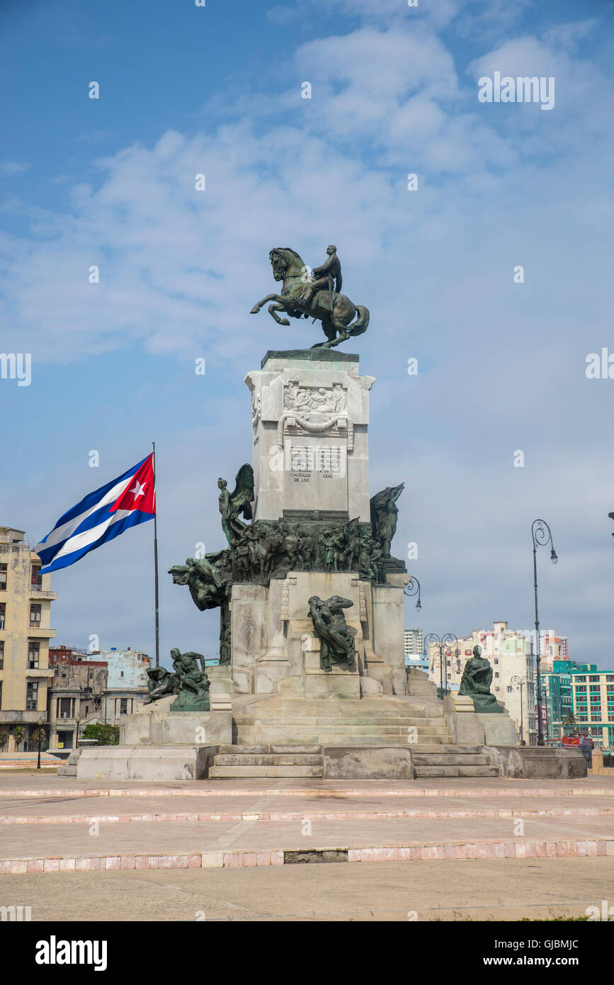 Monument Maximo Gomez, La Havane, Cuba Banque D'Images