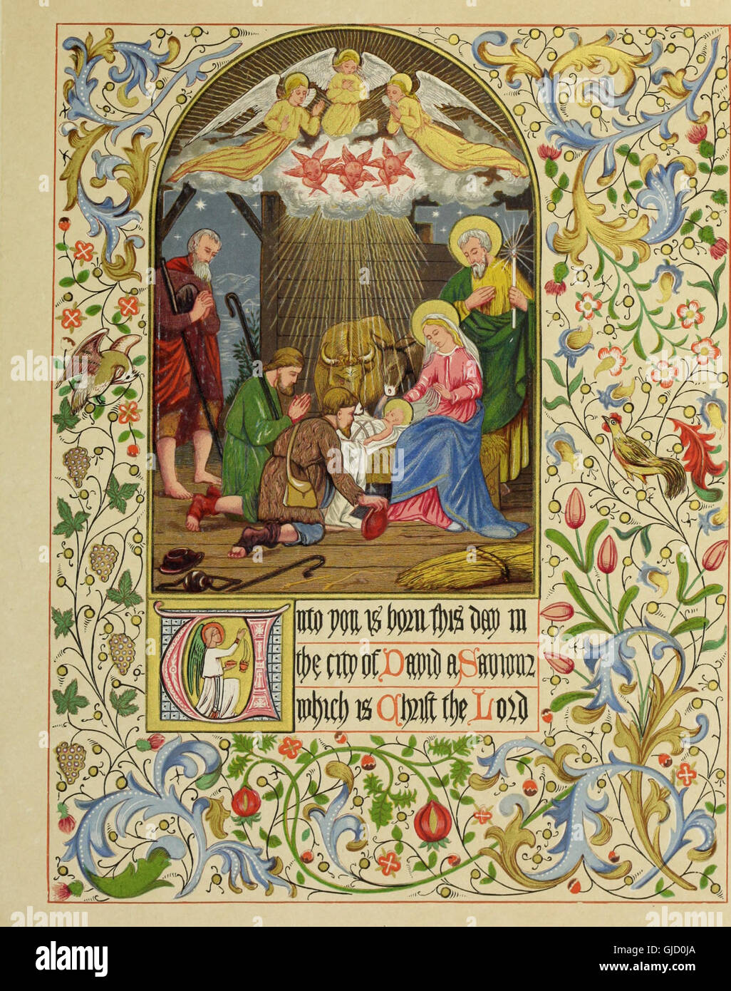 A Christmas Carol, écrit par Charles Dickens et publié pour la première fois en 1873, est une nouvelle qui raconte l'histoire d'Ebenezer Scrooge, un homme avare qui est visité par des fantômes la veille de Noël. Grâce à ces visites, il apprend l’importance de la compassion et de la générosité. Banque D'Images