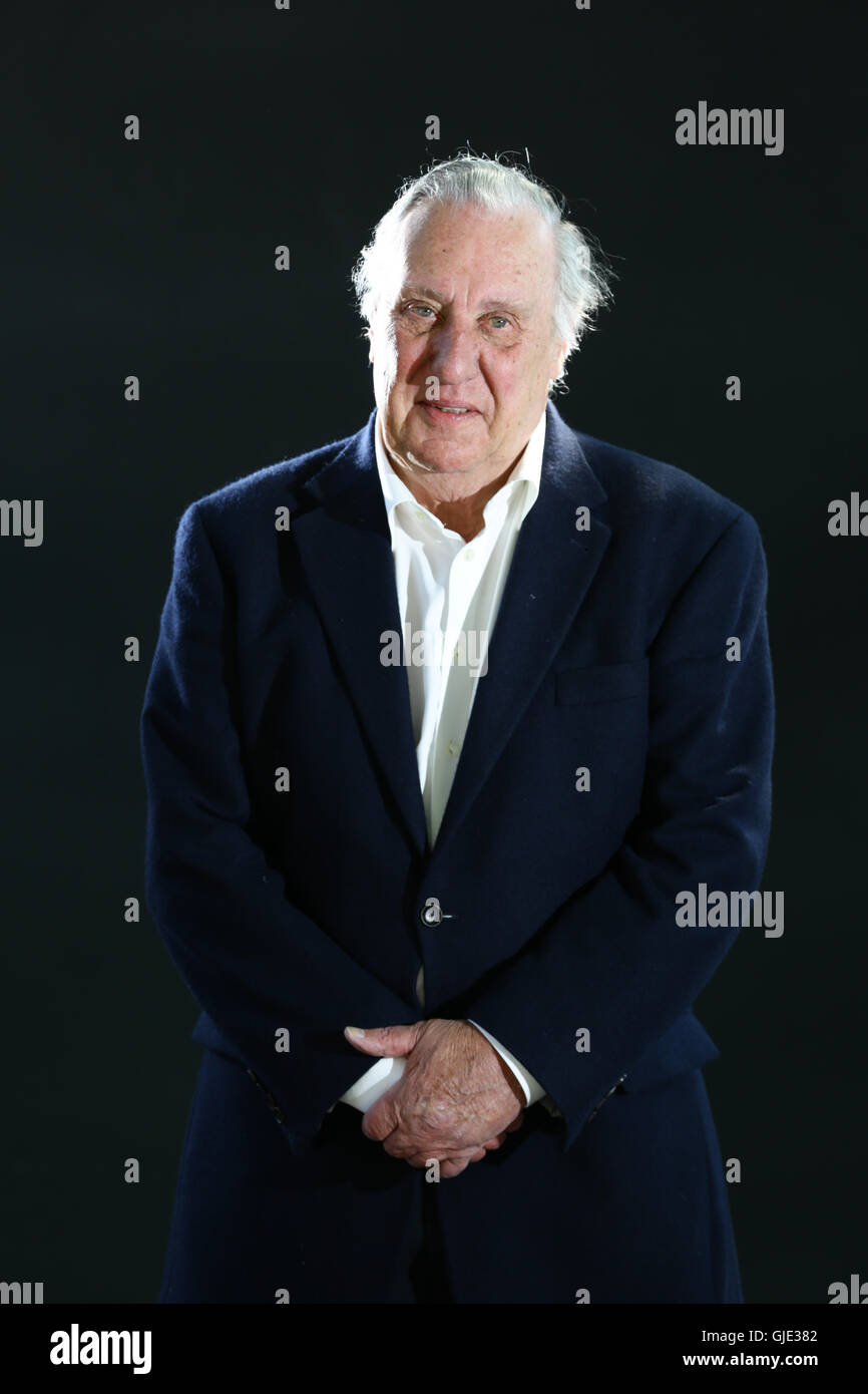 Edimbourg, Ecosse. 13 août 2016. Auteur d'espionnage et thriller writer Frederick Forsyth au Edinburgh International Book Festival. Thriller writer Frederick Forsyth au Edinburgh Book Festival 2016 Banque D'Images