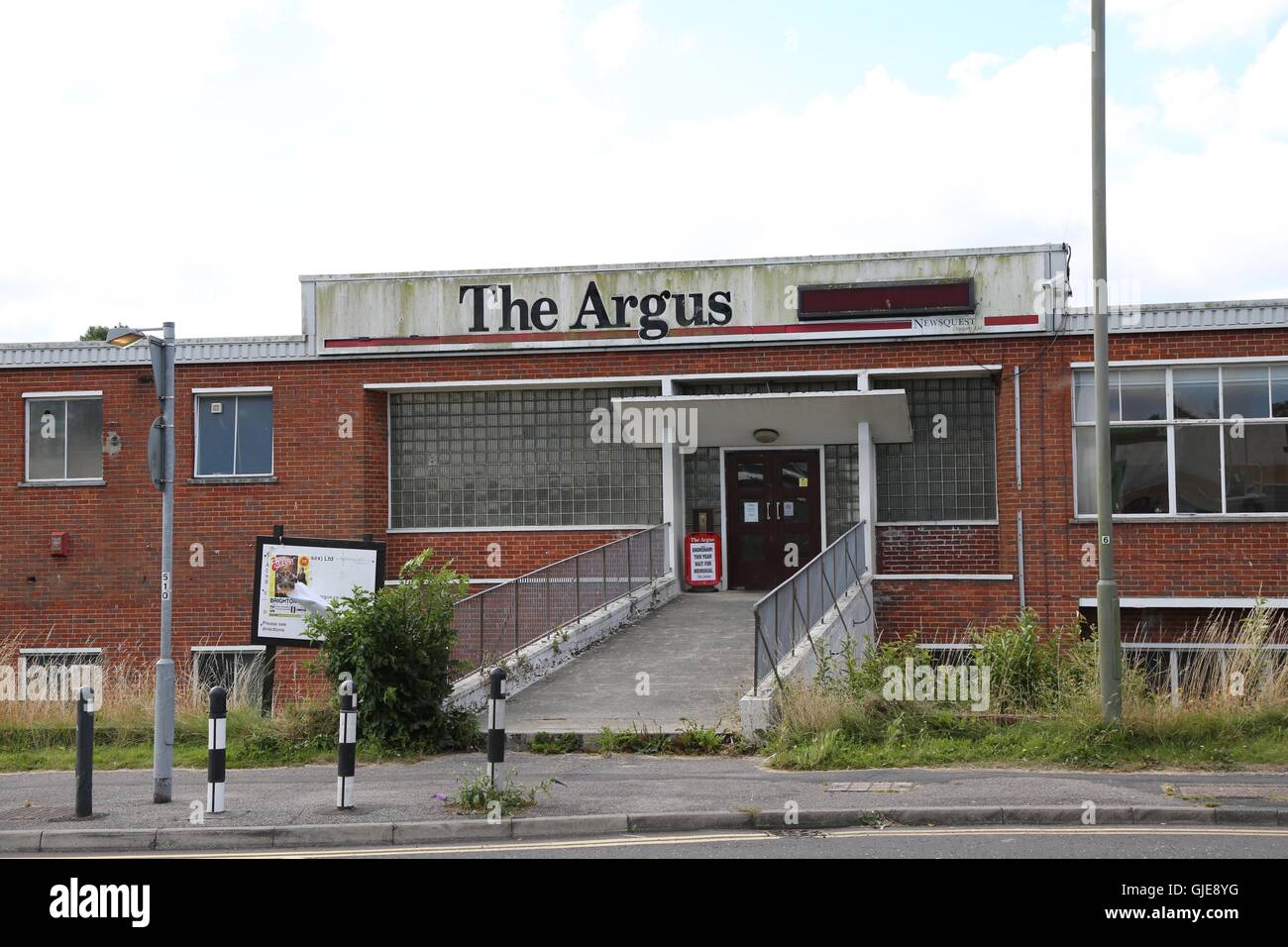 Vue générale de la maison d'Argus l'Argus, dans les bureaux des journaux Crowhurst Road, Brighton. Banque D'Images