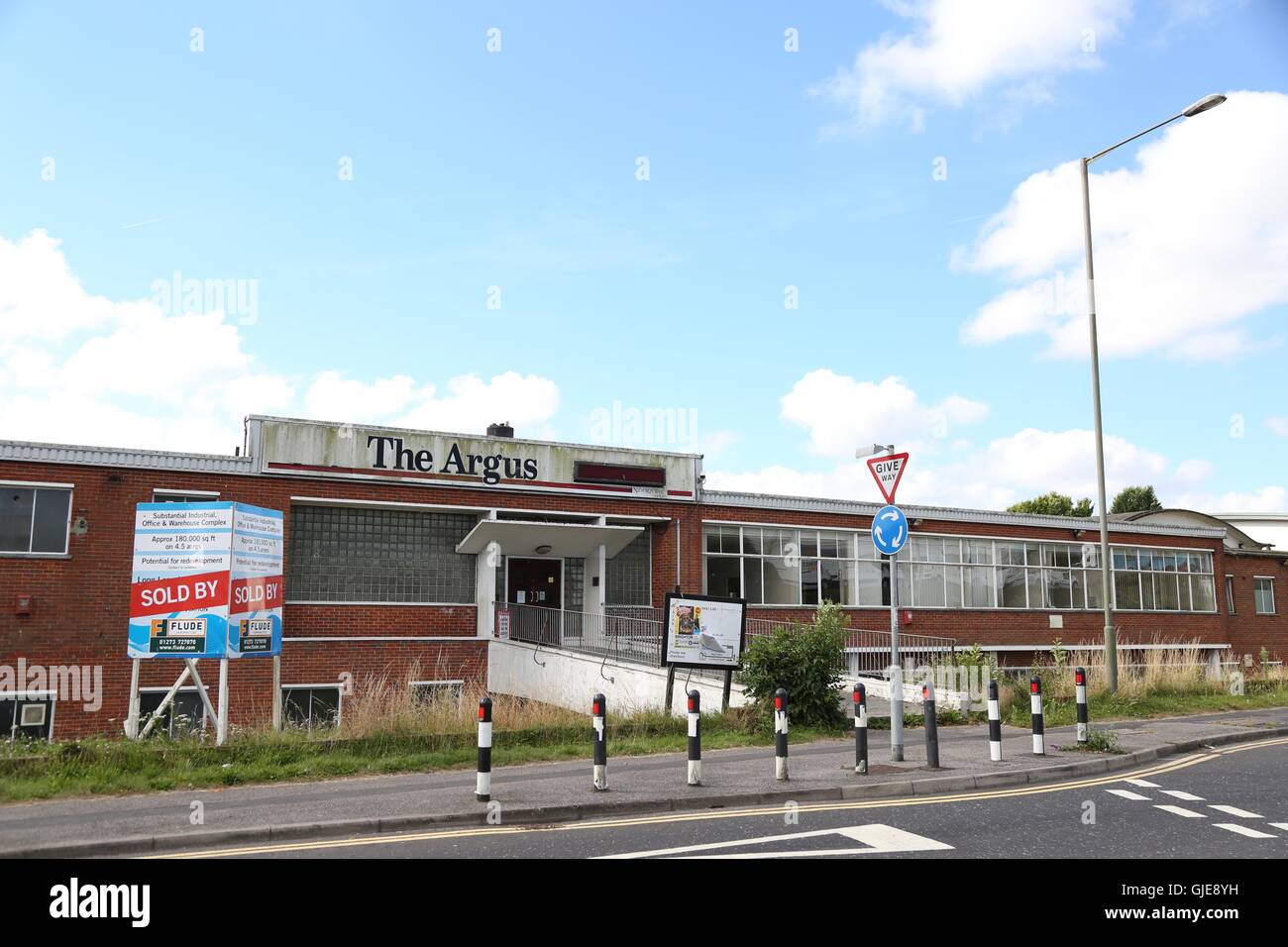 Vue générale de la maison d'Argus l'Argus, dans les bureaux des journaux Crowhurst Road, Brighton. Banque D'Images