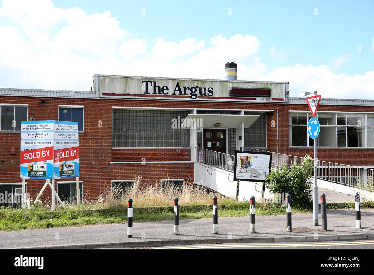 Vue générale de la maison d'Argus l'Argus, dans les bureaux des journaux Crowhurst Road, Brighton. Banque D'Images