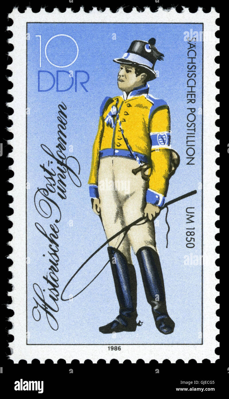 Le timbre DDR 1986 MiNr 2997 II a été émis pour commémorer un événement important en Allemagne de l'est en 1986. Il présente un dessin national pertinent et un marquage postal de l'époque. Banque D'Images