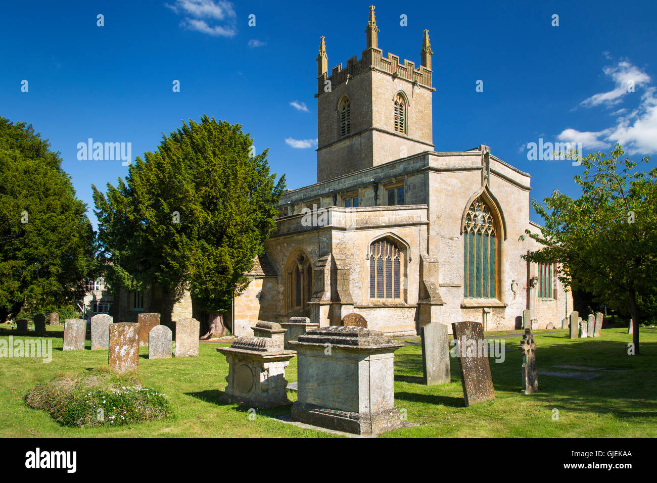 L'église paroissiale Saint Edwards, Stow-on-the-Wold, Gloucestershire, Angleterre Banque D'Images