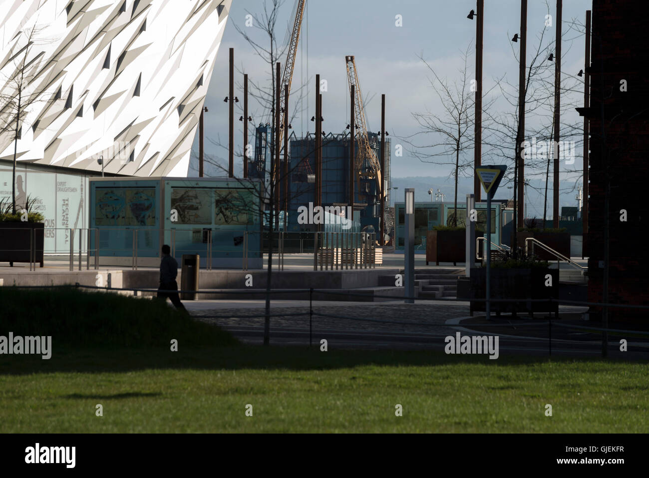 Bâtiment Titanic, Belfast Banque D'Images