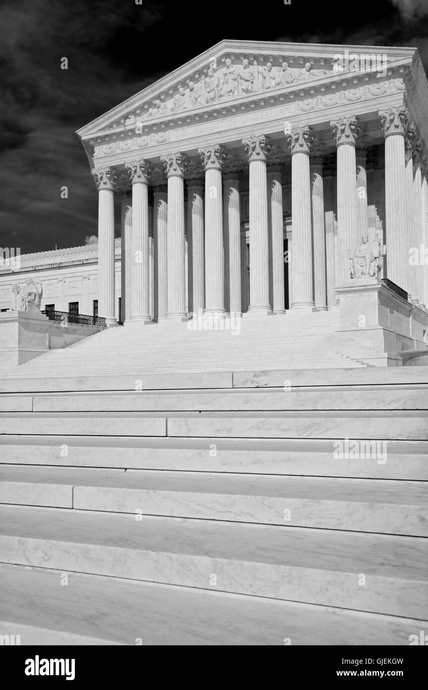 La Cour suprême des Etats-Unis à Washington, DC, USA. Banque D'Images