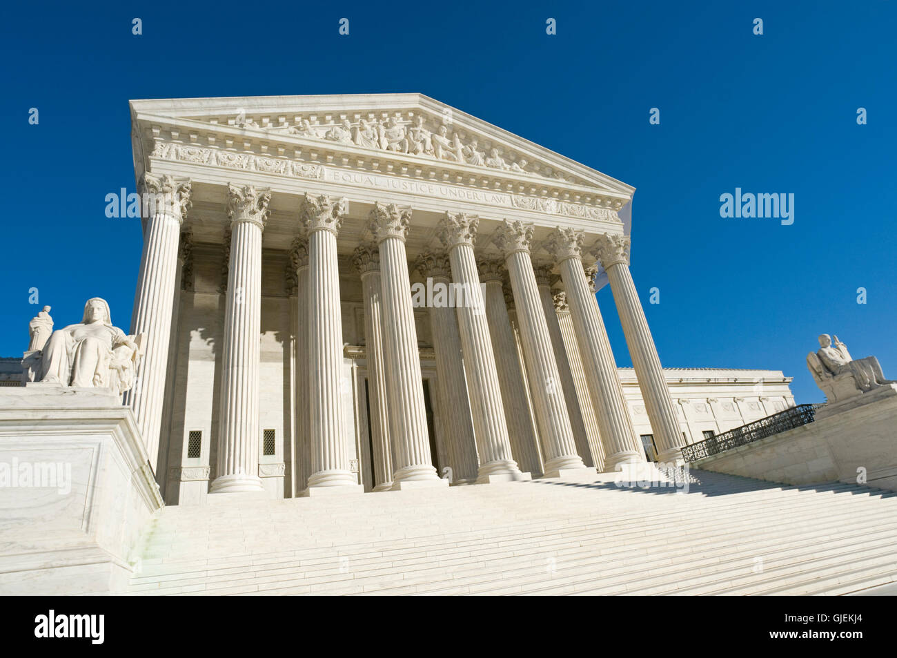 La Cour suprême des Etats-Unis à Washington, DC, USA. Banque D'Images