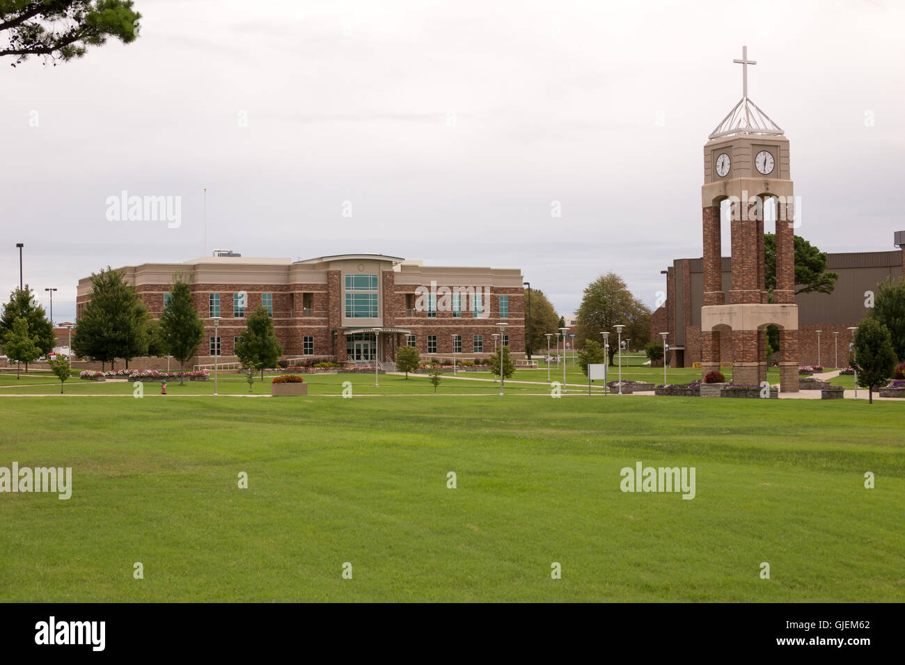 Evangel University, Springfield MO, Assemblées de Dieu, Collège d'arts libéraux. Images du campus. Banque D'Images