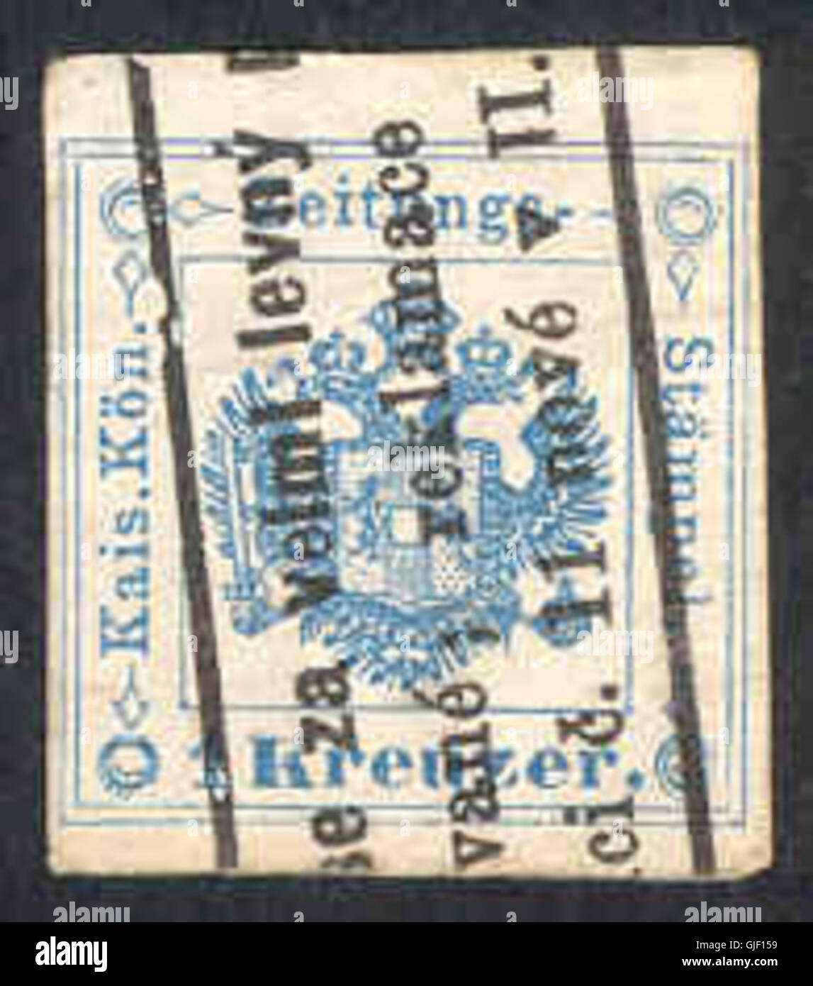 Le timbre Vorausentwertung est un type de timbre-poste pré-oblitéré utilisé en Allemagne. Ces timbres ont été émis pour rendre l'envoi plus efficace en éliminant la nécessité d'annuler à la main. Elle faisait partie des efforts de modernisation des services postaux déployés par l’Allemagne au milieu du XXe siècle. Banque D'Images