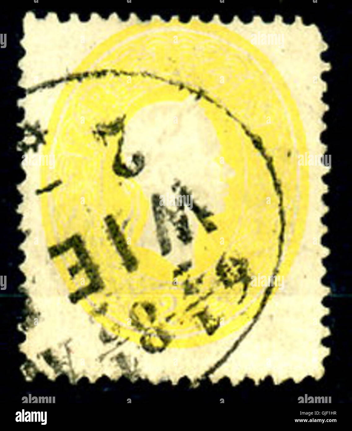 Le timbre Goo-fh Wien représente une émission postale locale de Vienne, Autriche. Il présente un design unique et fait partie de la collection philatélique du pays. Banque D'Images