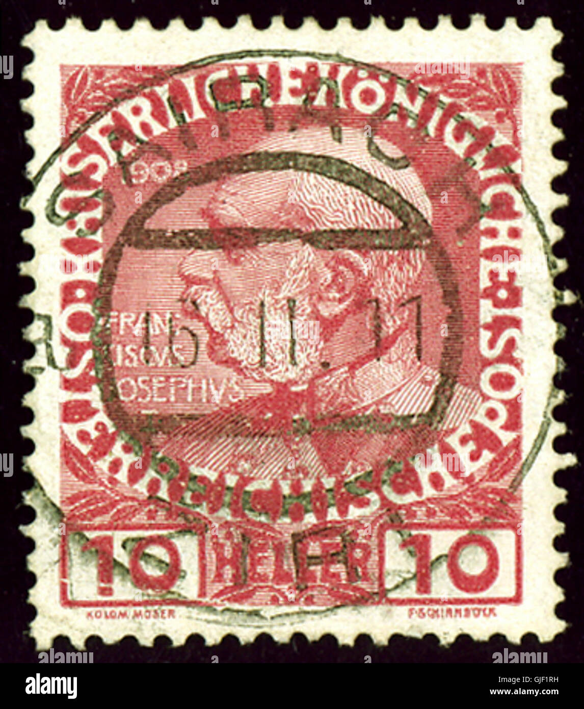 Le timbre Sairach Ziri de 1911 a été émis pour un usage postal au moyen-Orient, reflétant les influences locales du design. Il est remarquable pour son statut vintage et sa valeur historique. Banque D'Images