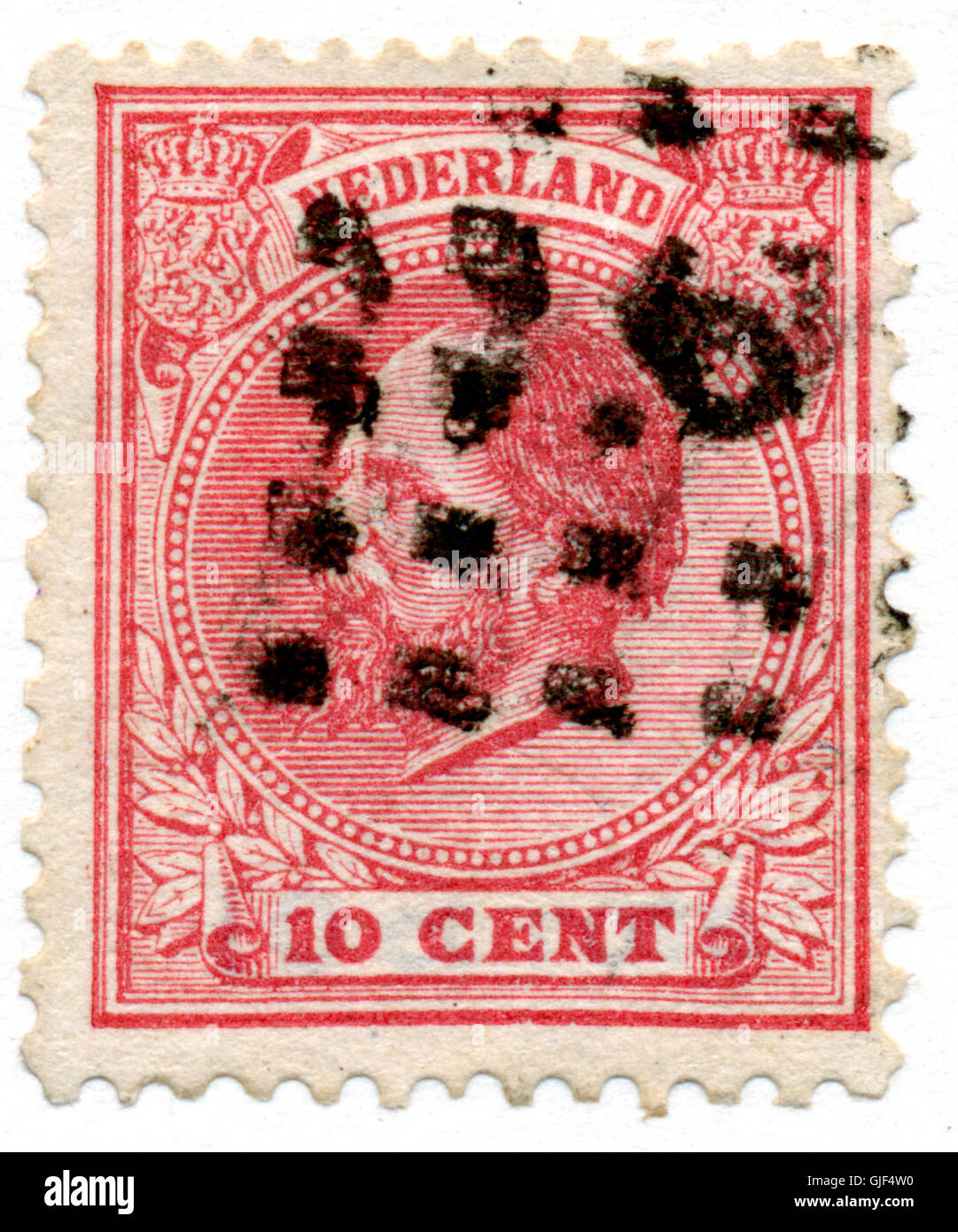 Postzegel 1872-88 10 100 Banque D'Images